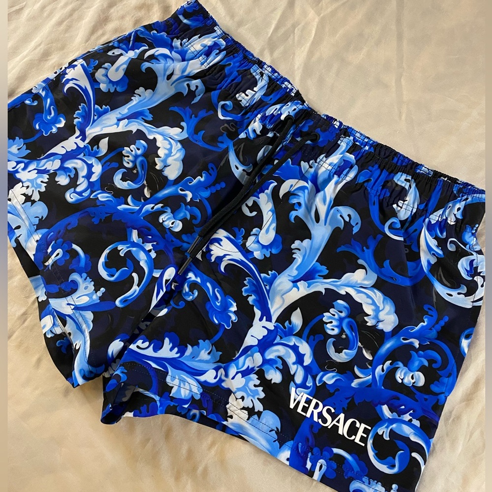 Men’s Versace Swim Trunks, NWOT, Size 5 (32-34 US)